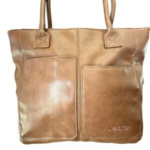 VINTAGE CHEROKEE x 90s Y2K Womens Large Tote Purse Handbag Brown with Zipper